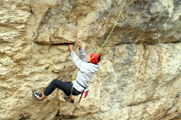 Kaya tırmanıcısı — Stok fotoğraf
