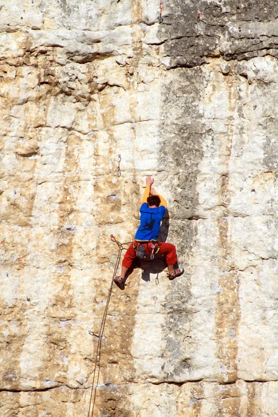 Escalador de rocas — Foto de Stock