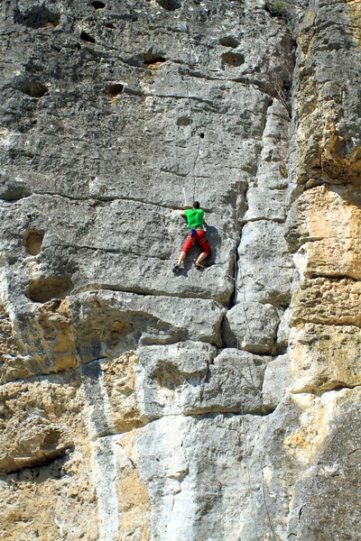 Scalatore di roccia — Foto Stock