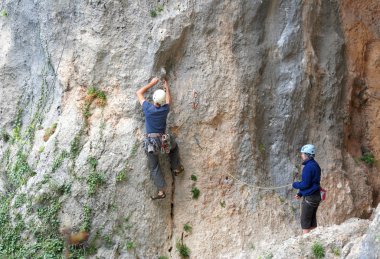 kaya tırmanma uçurumdan