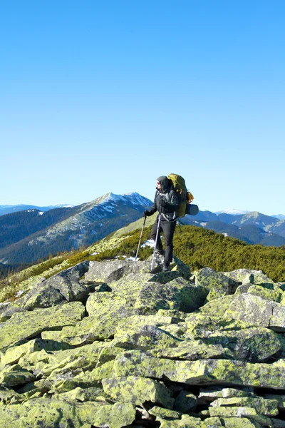 Spring hiking. — Stock Photo, Image