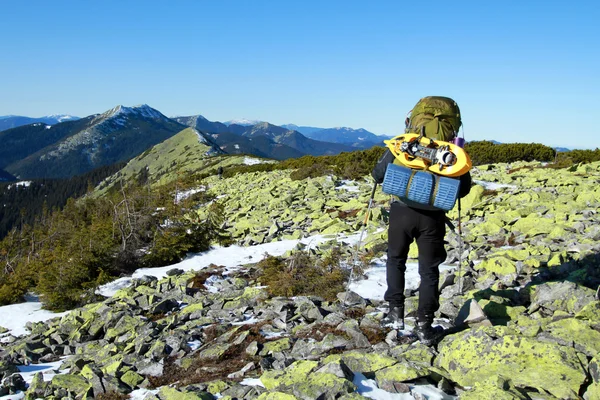 Randonnée en montagne . — Photo