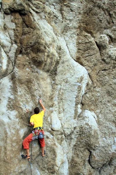 Scalatore di roccia — Foto Stock