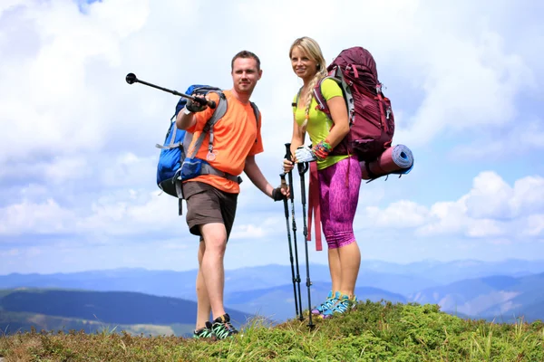 Escursione in montagna . — Foto Stock