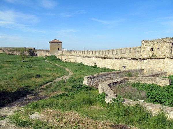 Old fortress in town Bilhorod-Dnistrovsk i, Odessa region. The South of Ukraine