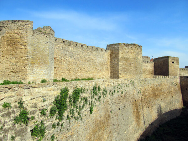 Old fortress in town Bilhorod-Dnistrovsk i, Odessa region. The South of Ukraine