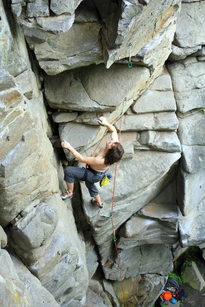 Kaya tırmanıcısı — Stok fotoğraf