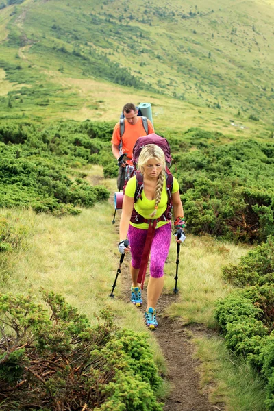 Summer hiking in the mountains. — Stock Photo, Image