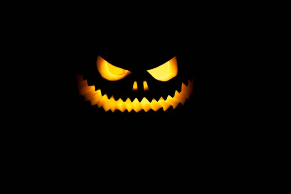 Fényes Vidám Roger Vázlat Fekete Alapon Halloween Szimbólum Izolátum Fekete — Stock Fotó