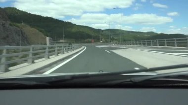 Otoyoldaki Trafik Aracı, Otoyol Tüneli, Metro, Sürücü Yunanistan