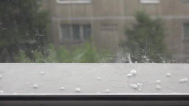 Bardaktan boşanırcasına Sağanak, Sağanak Sağanak Yağmurlu Pencere, Su Baskını, Yağmur, Yağmur, Doğal Felaket Şiddetli Yağmurlu Gün