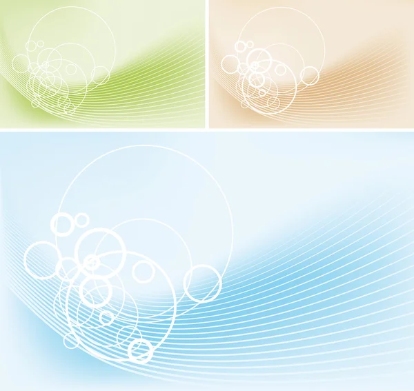 抽象圈和线条背景 — 图库矢量图片