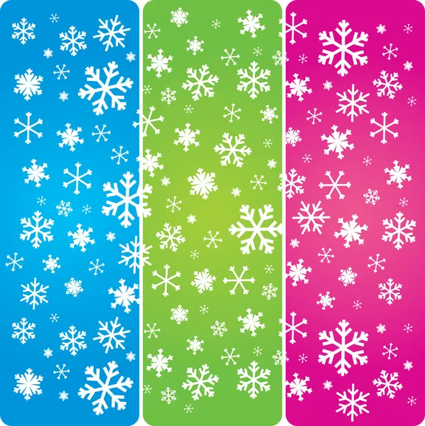 Copos de nieve 1 — Vector de stock