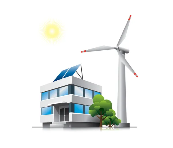 Green office — Stock Illustration Green office Stock Illustration
