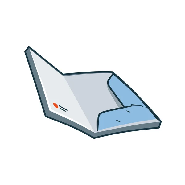 Papierfolder-Symbol im Cartoon-Stil — Stockvektor