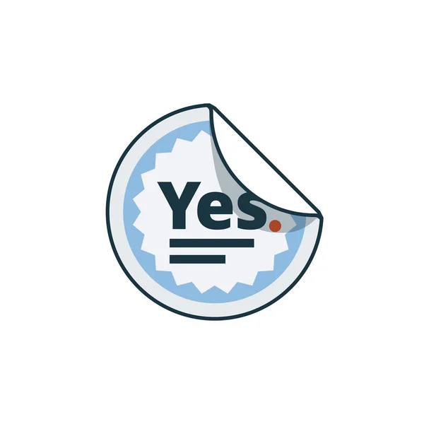 Label sticker icon in cartoon style — Stock Vector