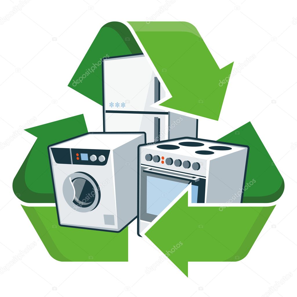 Recycle large electronic appliances