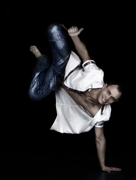 Ballerino di rottura espressiva d'equilibratura — Foto Stock