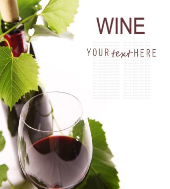 Şarap kadehi ile portre resim