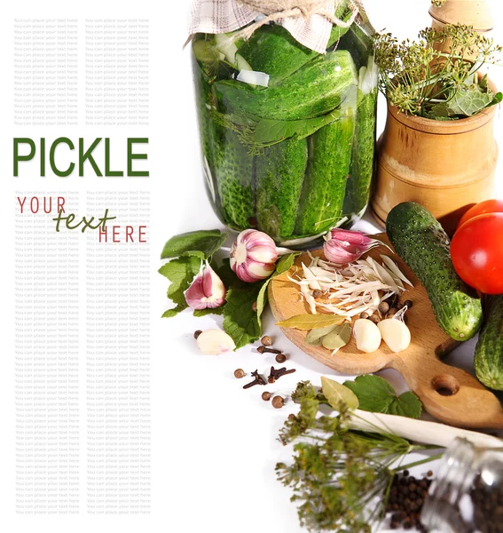 Background with pickled vegetables — Stock Photo, Image