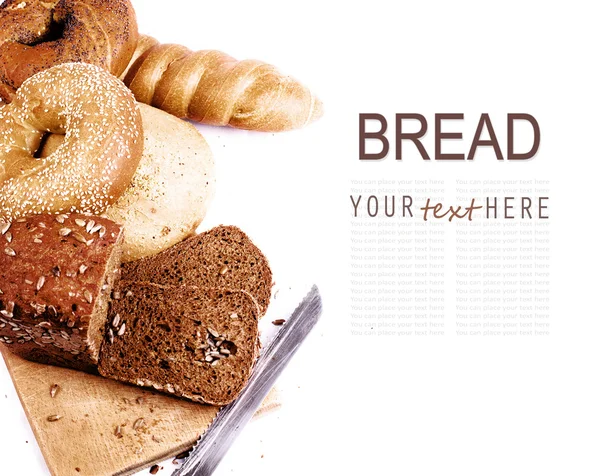 Fondo con pan — Foto de Stock