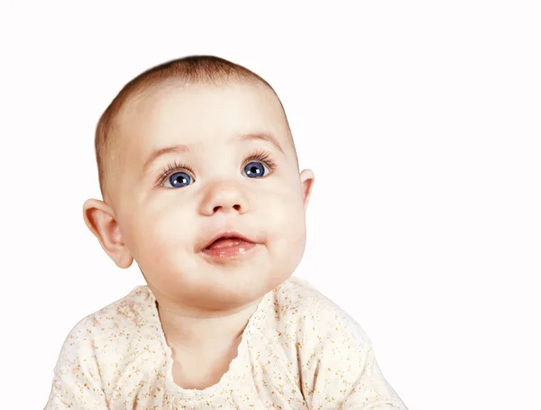 Open smiling baby portrait — Stock Photo, Image