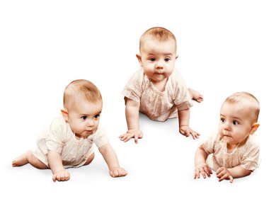 küçük bebek kız kaynıyor