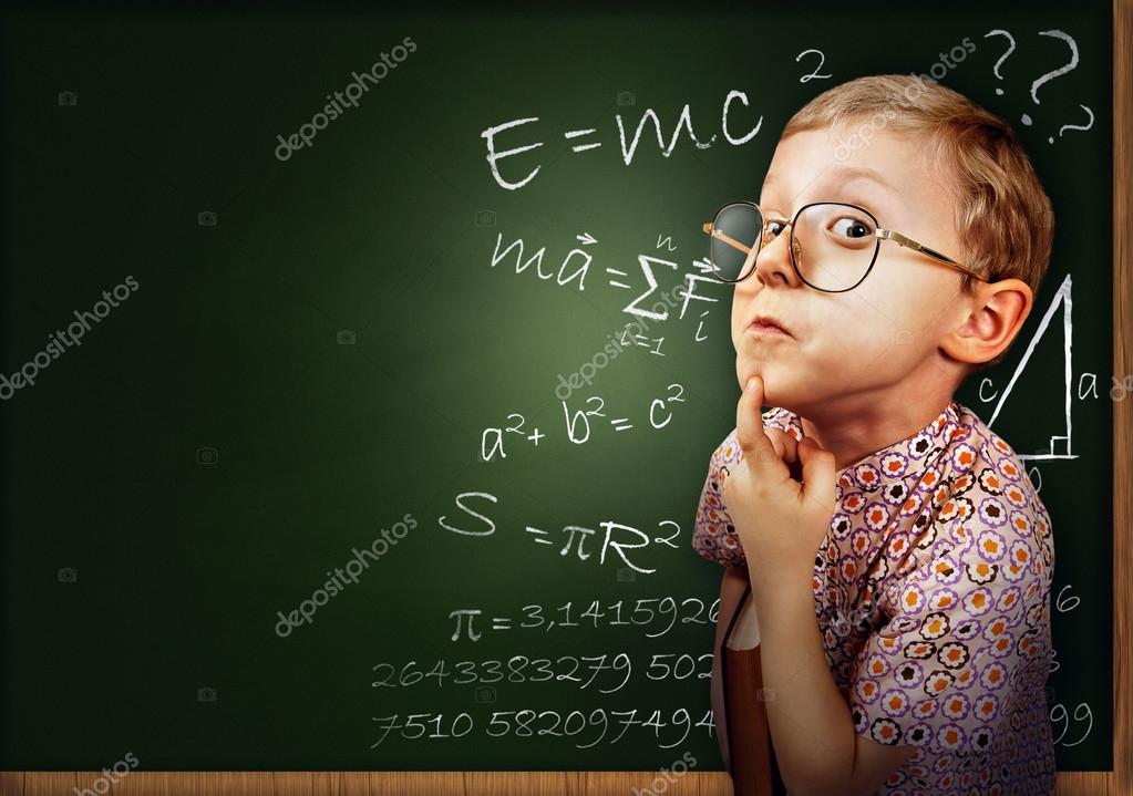 Clever pupil boy portrait Stock Photo by ©solovyova 21061469