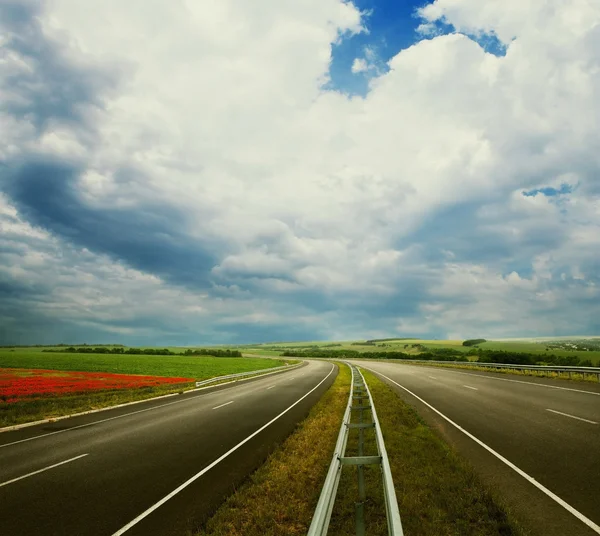 Lege weg landschap — Stockfoto