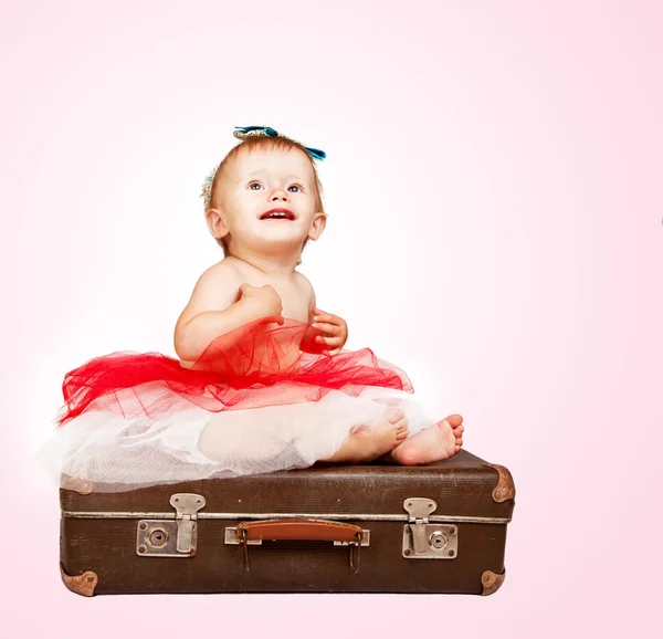 Adorável bebê menina retrato — Fotografia de Stock