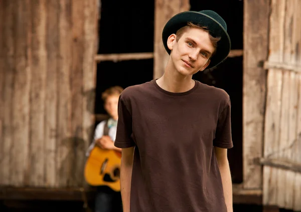 Handsom teen boy portrait — Stock Photo, Image