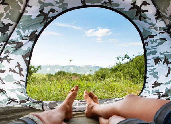 Paradies im Zelt — Stockfoto