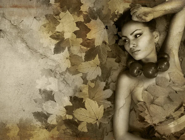 Perfect lady Autumn — Stock Photo, Image