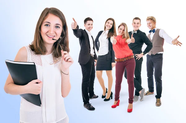 Attractive young people portrait — Stock Photo, Image