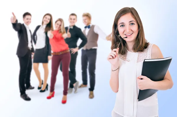 Attraktive junge Leute portrait — Stockfoto