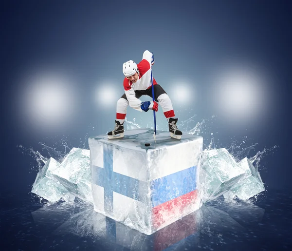 Finlandia - gioco quaterfinal russia. — Foto Stock