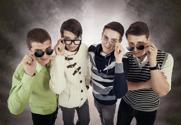 Four cool guys — Stock Photo, Image