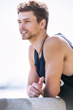 çekici bir adam portresi