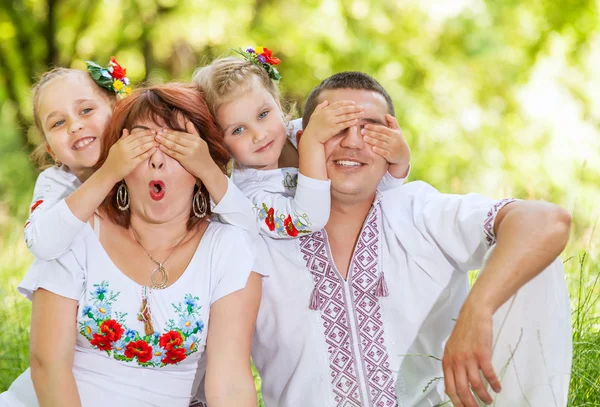 Familie Freizeit Spaß — Stockfoto
