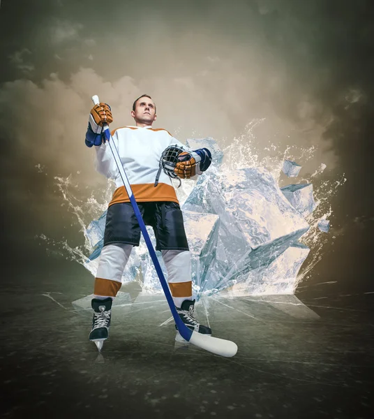 Hockeyspeler — Stockfoto