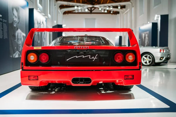 Modena Itálie Července 2021 Red Racing Ferrari F40 Model Zadní — Stock fotografie