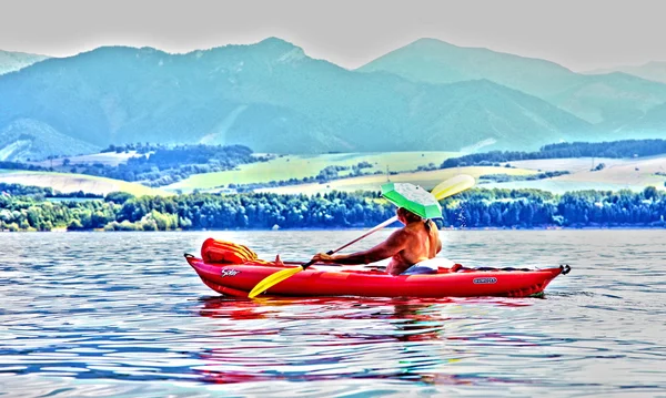 Men incanoe — Stock Photo, Image