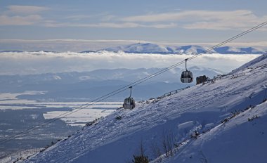 skalnate pleso - tarn yüksek tatras Dağları üzerinden görüntülemek
