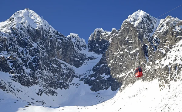 Lomnicky stit-峰值在高塔特拉山 — 图库照片