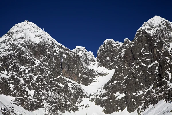 Lomnicky stit - pico en las altas montañas de Tatras — Foto de Stock