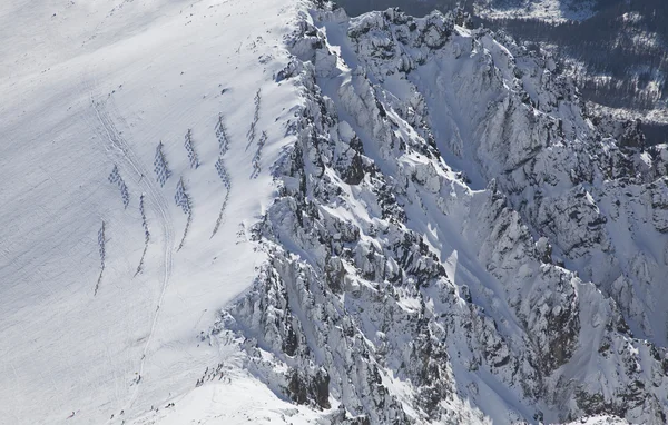 Vue depuis Lomnicky stit - pic dans les montagnes des Hautes Tatras — Photo