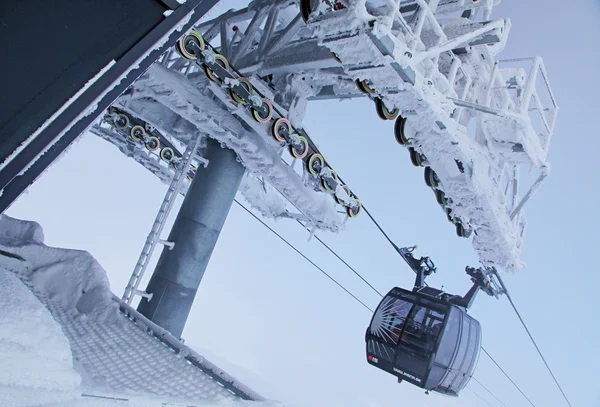 Modern cableway FUNITEL on hill Chopok - Low Tatras mountains — Stock Photo, Image