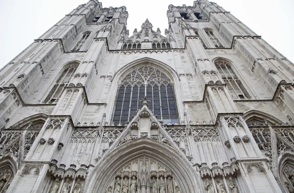 Sint-Michiel en Sint-Goedele kathedraal in brussel — Stockfoto