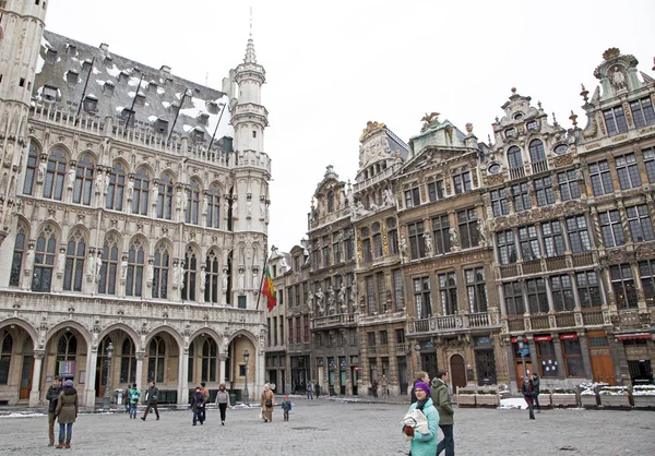 Grand place - berühmter Platz in Brüssel — Stockfoto