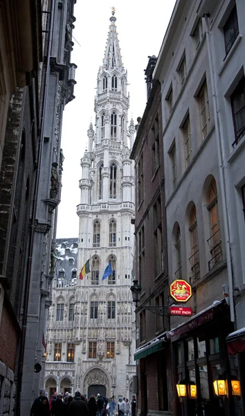 Grote markt - beroemde plein in Brussel — Stockfoto